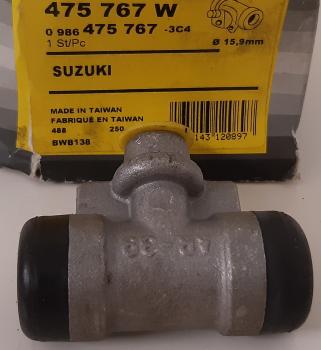Radbremszylinder hinten Original Bosch 0986475767 - Suzuki Alto