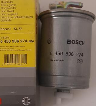Kraftstofffilter Original Bosch 0450906274 N6274 - Seat, Skoda, VW
