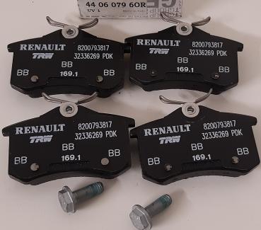 Bremsbelagsatz Hinterachse Renault 440607960R