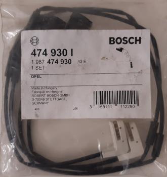 Warnkontakt, Bremsbelagverschleiß Original Bosch 1987474930 Vorderachse - Opel Omega A