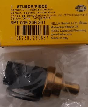 Sensor, Kühlmitteltemperatur Hella 6PT009309-331 - Audi, Bentley, Dodge, Ford, Jeep, MAN, Mercedes, Mitsubishi, Porsche, Seat, Skoda, VW - OE Nummer: 06A919501, 06A919501A, 06A919501B, 5C919501, N90316802