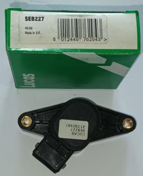 Sensor, Drosselklappenstellung Lucas Electrical SEB227 - Citroën, Peugeot - OE Nummer: Citroen: 1920N0, 9565855480, Fiat: 9565855480, 9622276680