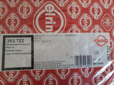 Dichtungssatz für Zylinderkopf Elring 352.722 Deutz / KHD