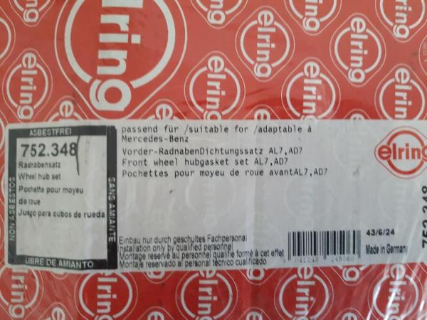 Dichtungssatz Radnabe Elring 752.348 - MERCEDES LK/LN2 / NG / SK