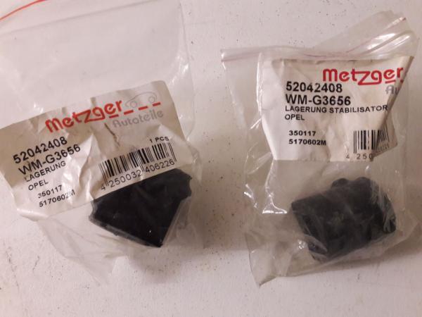 2 Stück Lagerung, Stabilisator METZGER 52042408 Vorderachse innen Opel Zafira,Astra