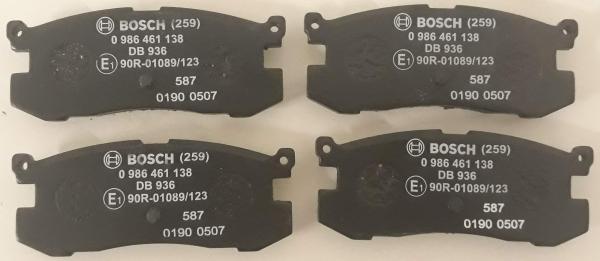 Bremsbeläge hinten Original Bosch 0986461138 - Ford, Mazda, Nissan