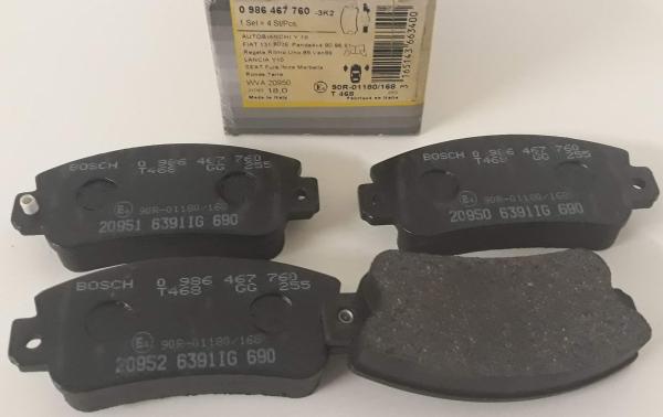 Bremsbeläge vorne Original Bosch 0986467760 - Fiat, Seat, Lancia
