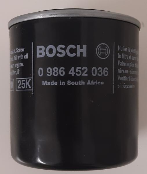 Ölfilter Original Bosch 0986452036 P2036 - Daihatsu, Honda, Isuzu, Mazda, Mitsubishi, Opel, Rover