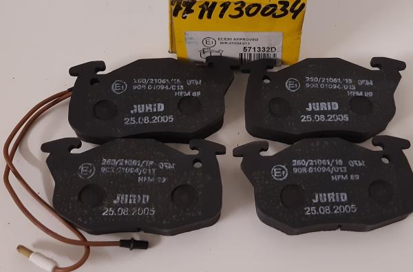 Bremsbelagsatz Jurid 571332D - Citroën, Peugeot, Renault