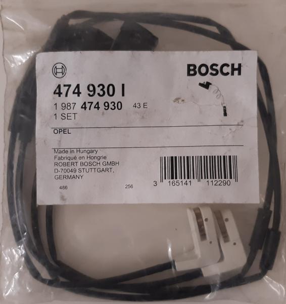 Warnkontakt, Bremsbelagverschleiß Original Bosch 1987474930 Vorderachse - Opel Omega A
