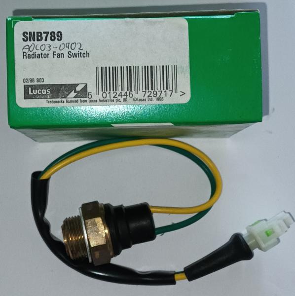 Temperaturschalter, Kühlerlüfter Lucas Electrical SNB789 - Renault OE Nummer: 6006001590, 6025107024, 7700777684, 7700777685, 7700786415