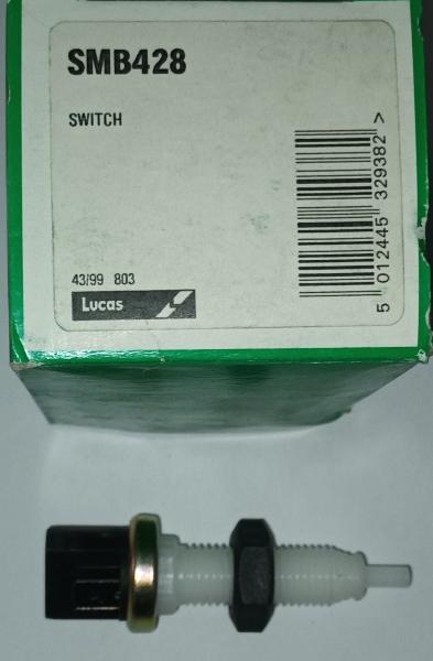 Bremslichtschalter Lucas Electrical SMB428 - Referenznummer(n) OEM: 778126, 6DF007361001, 0911022, V24730003 - Alfa Romeo, Fiat, Lada, Lancia, Seat, Skoda, VW