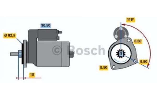 Starter/Anlasser Bosch 0986010460 VW Scirocco,Santana,Audi NEU!