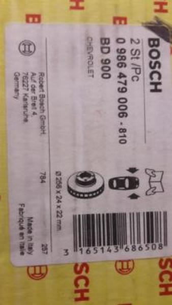 2 x Bosch 0986479006 Bremsscheiben Vorne Daewoo Nubira NEU!