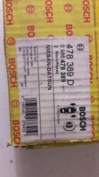 2 Stück Bosch 0986478389 Bremsscheiben Vorne Nissan Micra K10 1,0,1,2 NEU